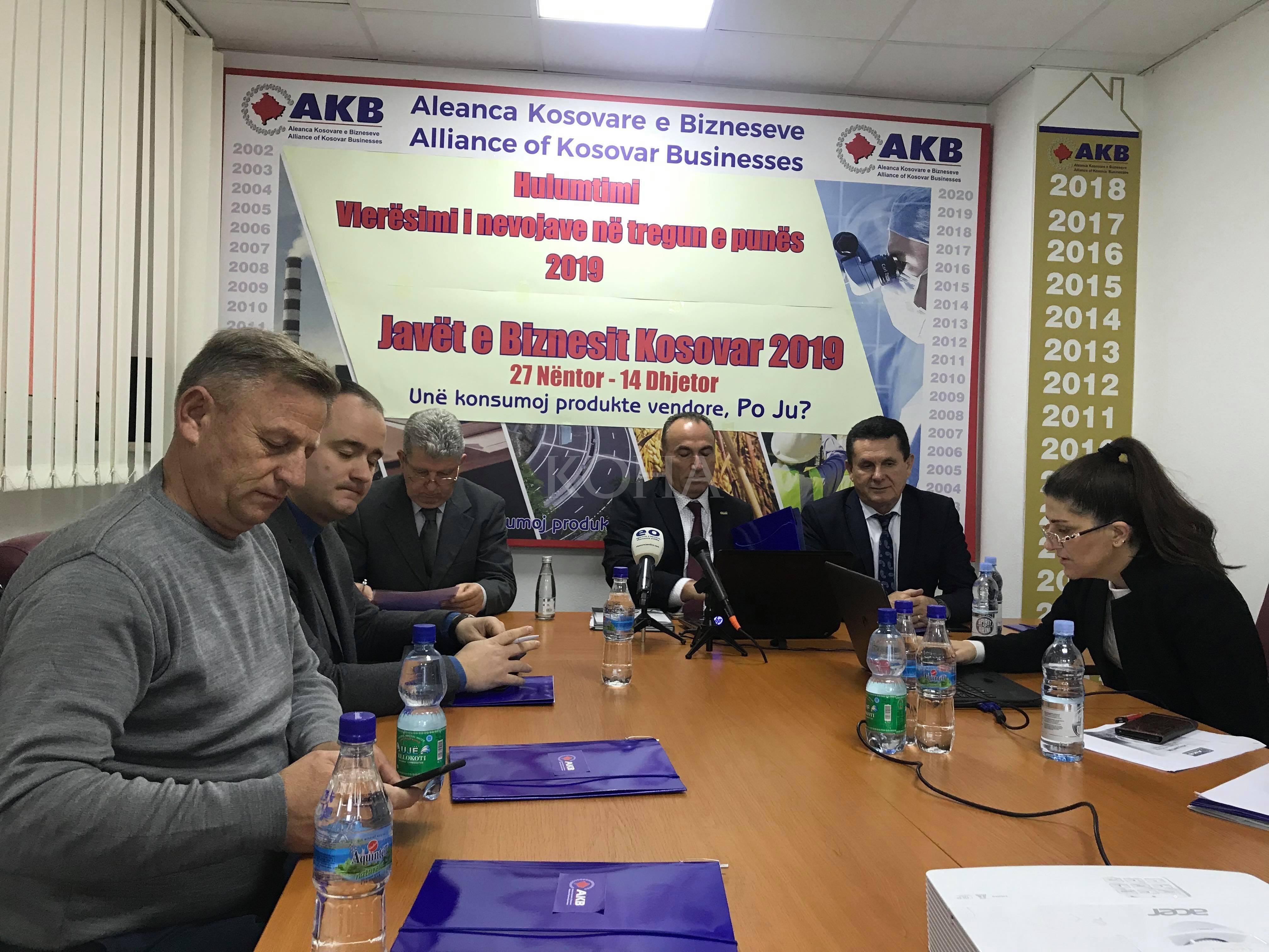 AKB: Nga 2012-ta e deri në 2018-ën vetëm 42 mijë persona janë punësuar në Kosovë