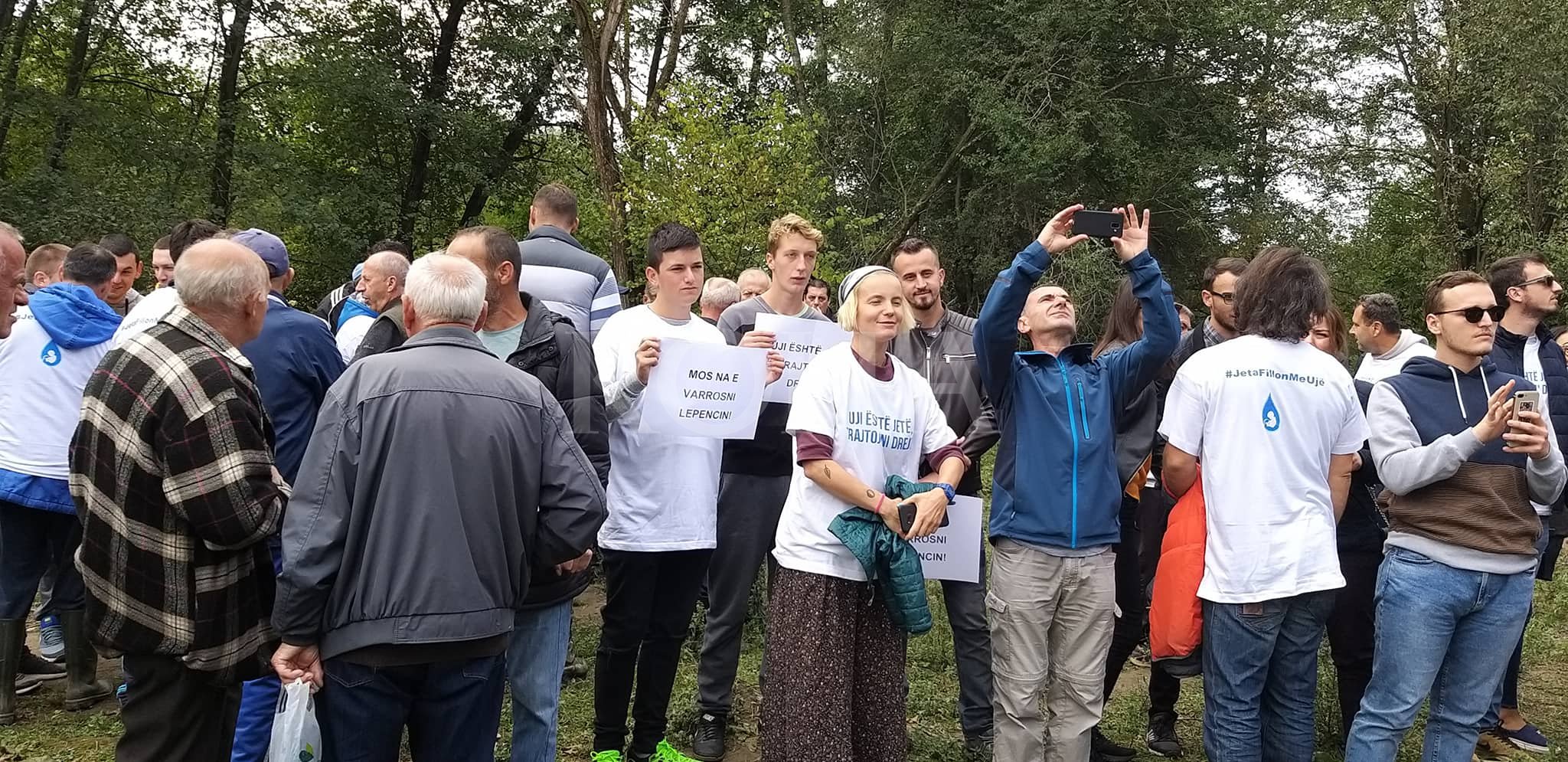 Sërish protesta kundër hidrocentralit në lumin Lepenc