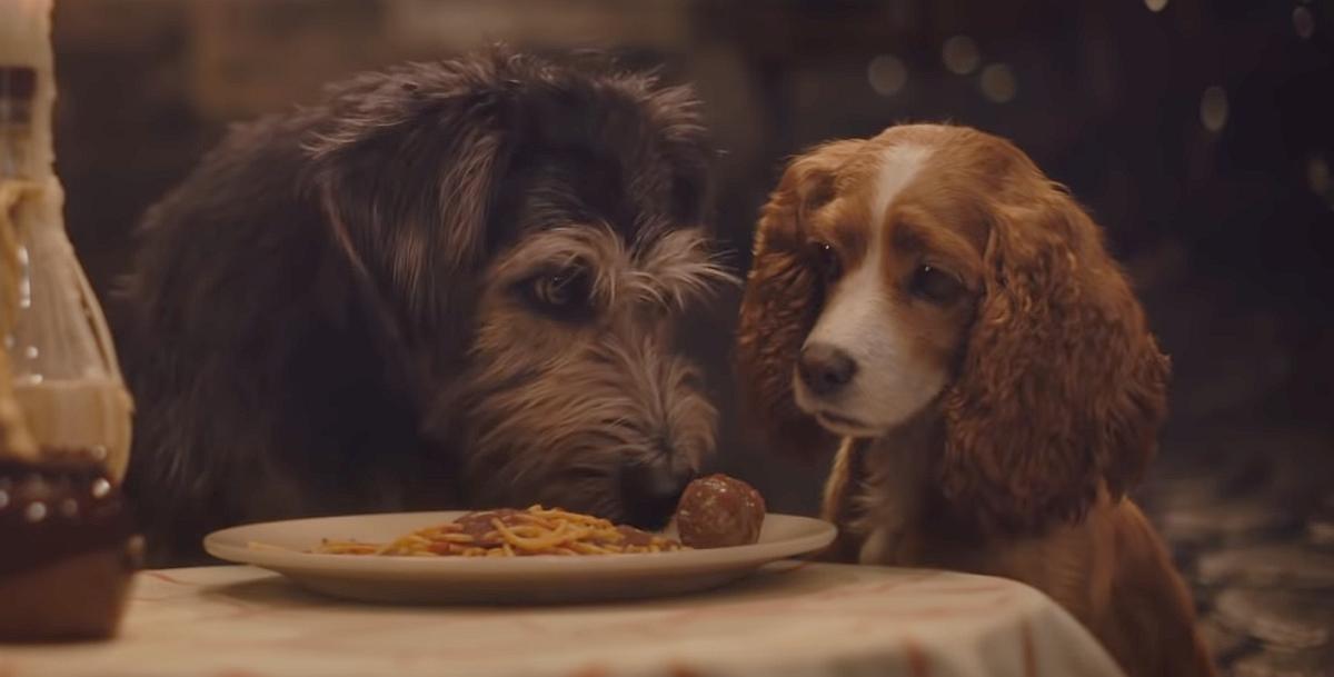 Fragmenti i ri për filmin artistik "Lady and the Tramp" risjell skenën legjendare