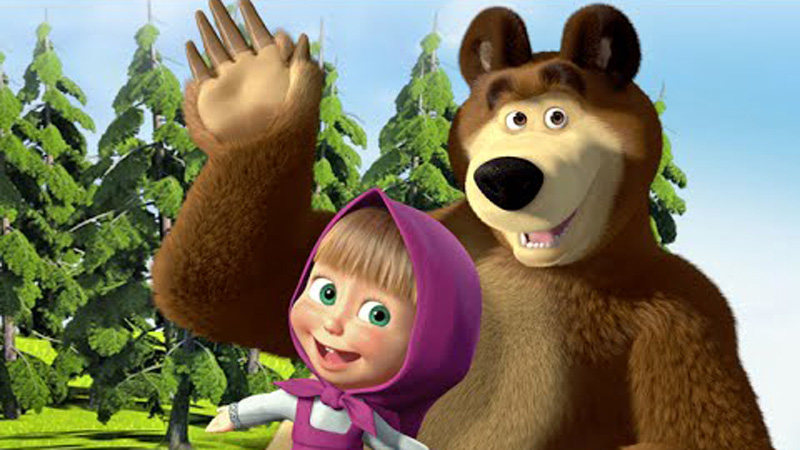 10Pcs Cartoon Masha et l'ours Belle mignonne Liban