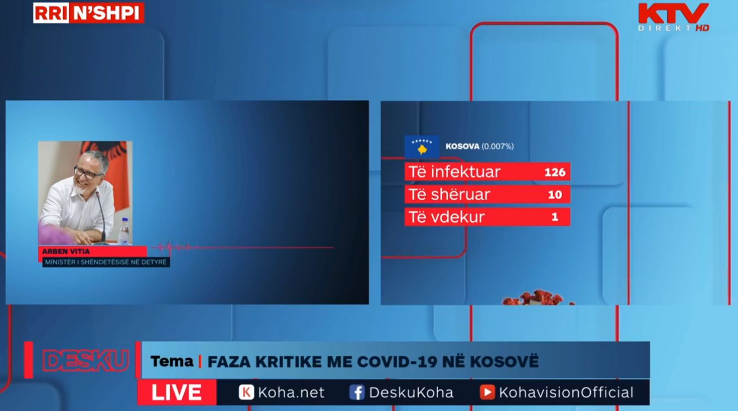 Vitia: Mungesa e infektologëve dhe epidemiologëve është problem për Kosovën