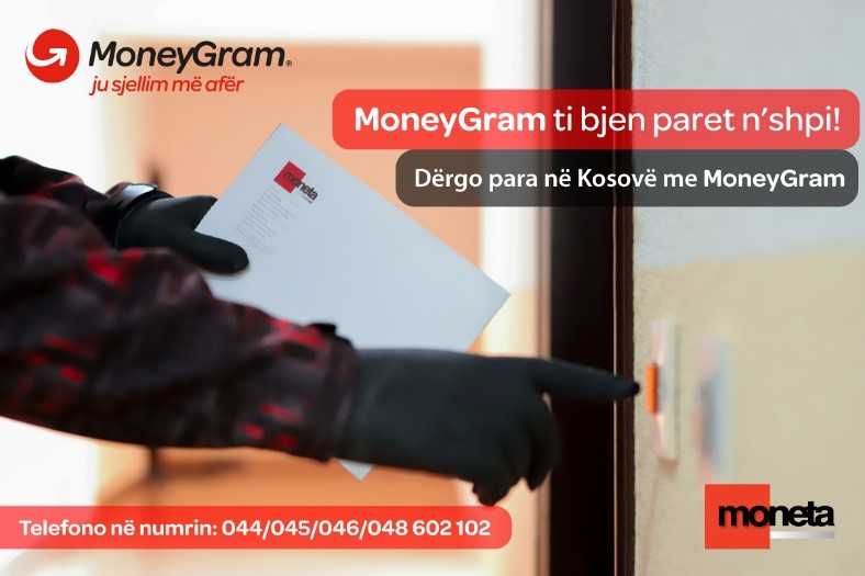 Moneta MoneyGram sjell transferin e parave në shtëpit e personave me aftësi të kufizuar dhe atyre mbi moshën 65 vjeç