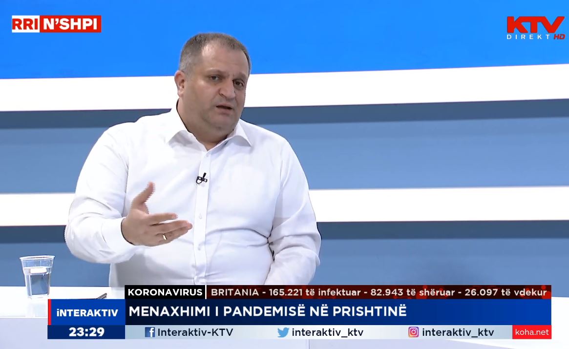 Ahmeti: Më s’ka vatër të epidemisë në Prishtinë, duhen edhe pak ditë për relaksim të masave