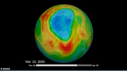 Vrima më e madhe e ozonit e regjistruar mbi Arktik mbyllet disa javë pasi u njoftua ekzistenca e saj