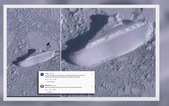 Google Earth kap pamjet misterioze, çfarë po fshihet në kontinentin e akullt?