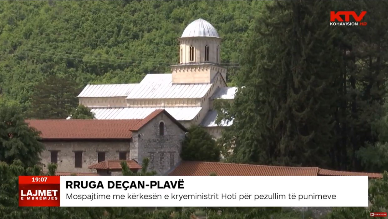 Reagime pas ndërprerjes së punimeve në rrugën Deçan-Plavë