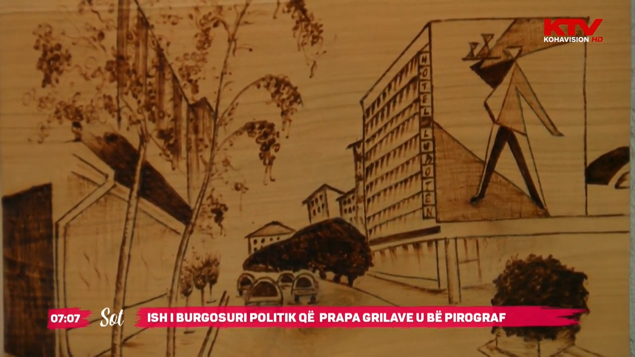 Arsimtari i gjuhës angleze që punon artin përmes djegies