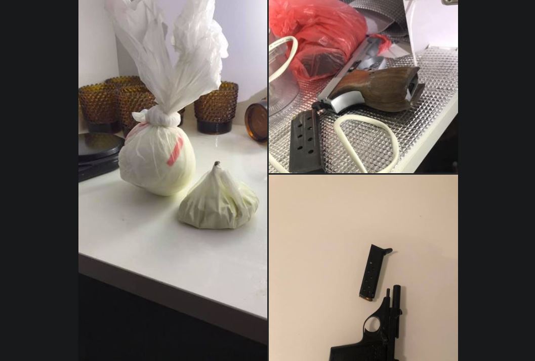 Arrestohen katër të dyshuar për drogë dhe armëmbajtje pa leje