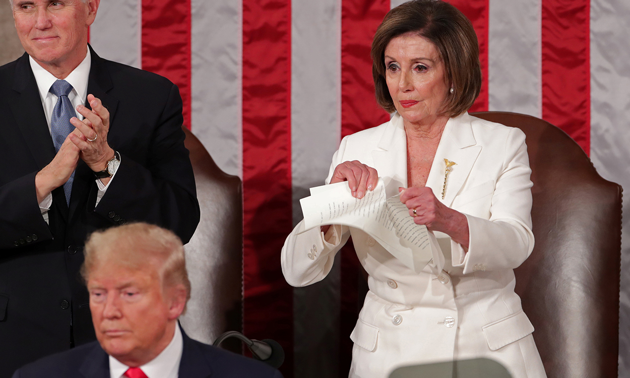 Trumpi vlerëson “rikthimin e madh amerikan”, Pelosi befason me reagim