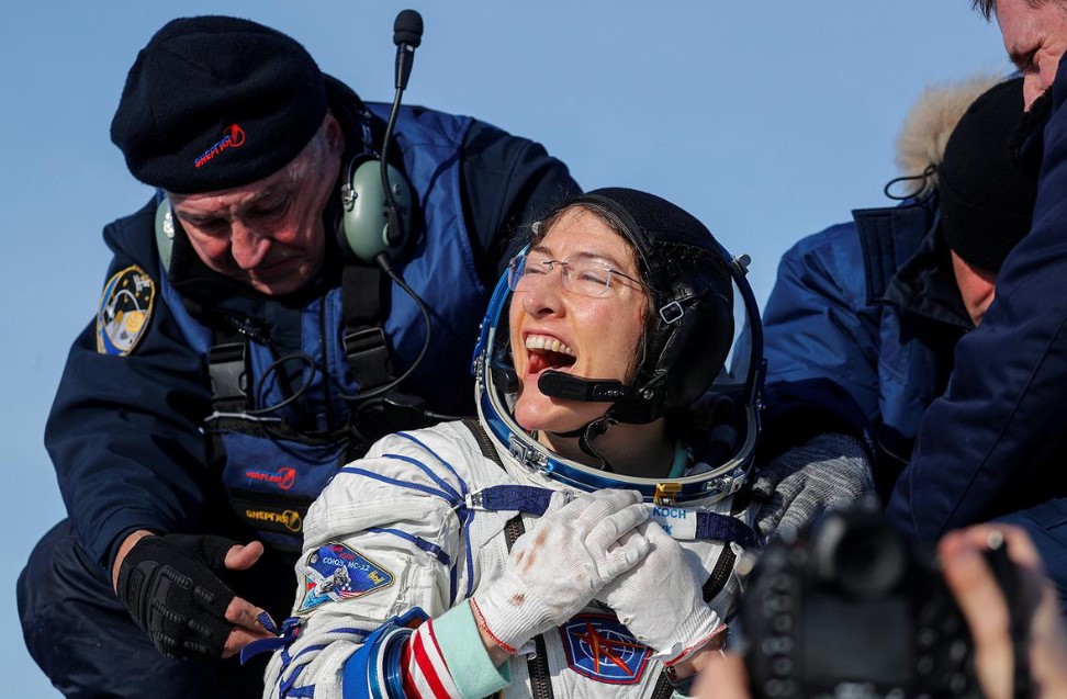 Astronautja e NASA-s, Christina Koch kthehet në tokë pasi thyen rekordin botërorë për qëndrim në hapësirë
