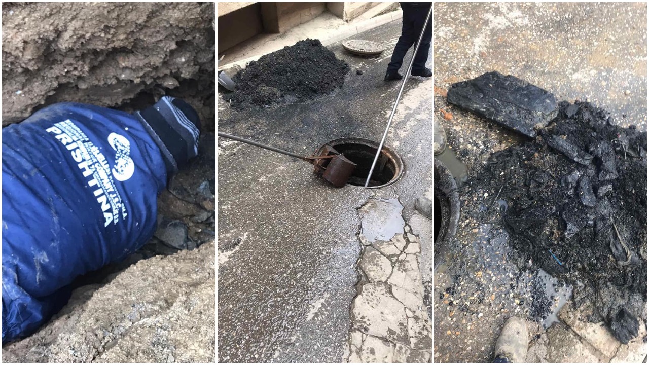 KRU “Prishtina” iu bën thirrje qytetarëve që të mos hedhin mbeturina në rrjetin e kanalizimit