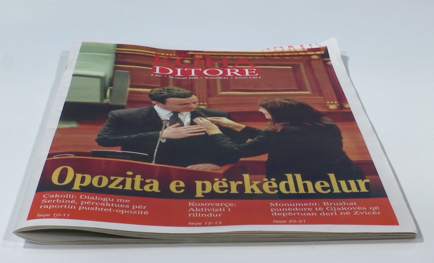 E diela me “Kohën Ditore” trajton qasjen e opozitës së re kundër qeverisë VV-LDK