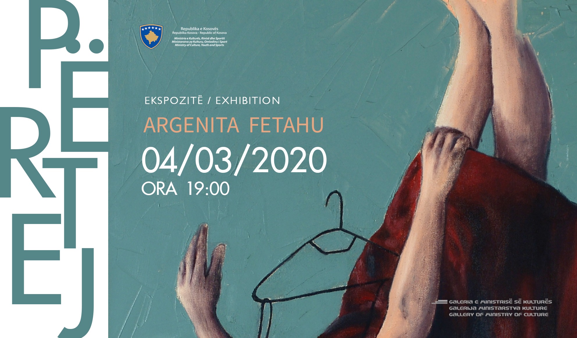 Argenita Fetahu më 4 mars vjen në Galerinë e Ministrisë së Kulturës me ekspozitën “Përtej”
