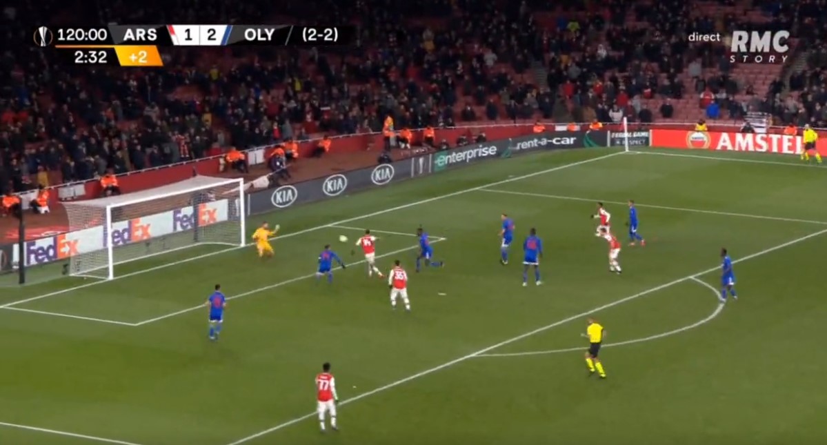 Auba i shkatërruar që huqi rastin ideal për Arsenalin ndaj Olympiacosit