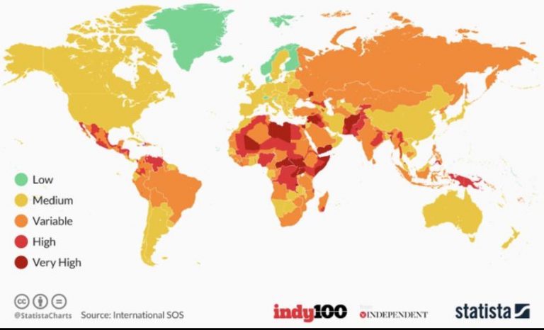 Vendet më të rrezikshme për të udhëtuar më 2020, Kosova e Shqipëria me rrezik të mesëm