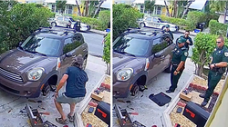 Policia i shkon në shtëpi sepse fqinjët raportuan një zë gruaje që kërkonte ndihmë, doli të jetë një ...