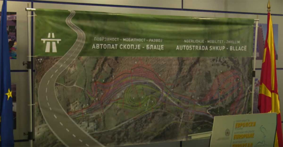 Maqedonia sot nënshkruan marrëveshjen me “Granitin” për 2 km e para të Autostradës Shkup – Hani i Elezit