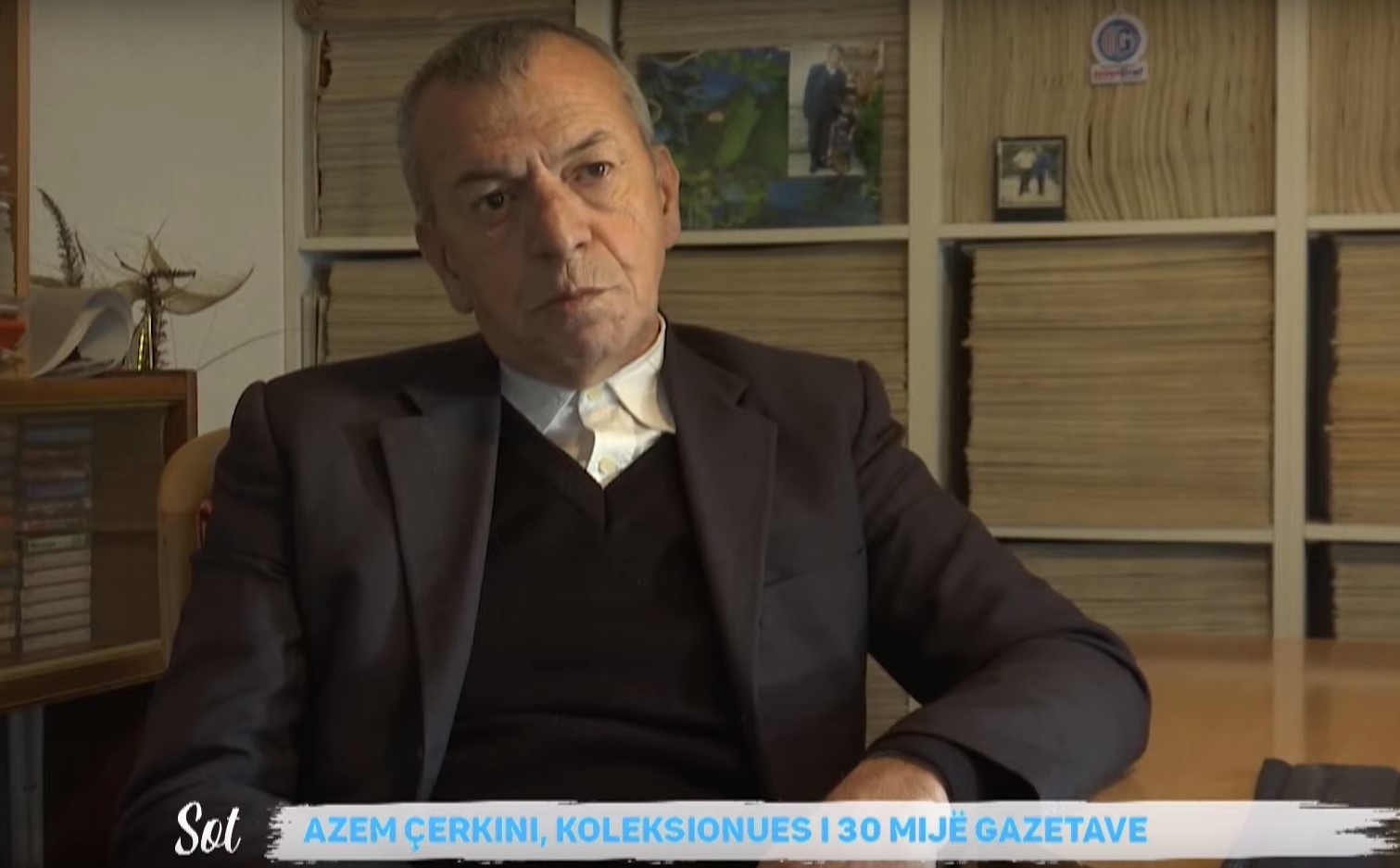 Azem Çerkini, koleksionues i 30 mijë gazetave
