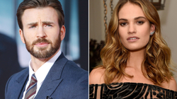 Lily James besohet se e ka filluar një lidhje romantike me aktorin Chris Evans
