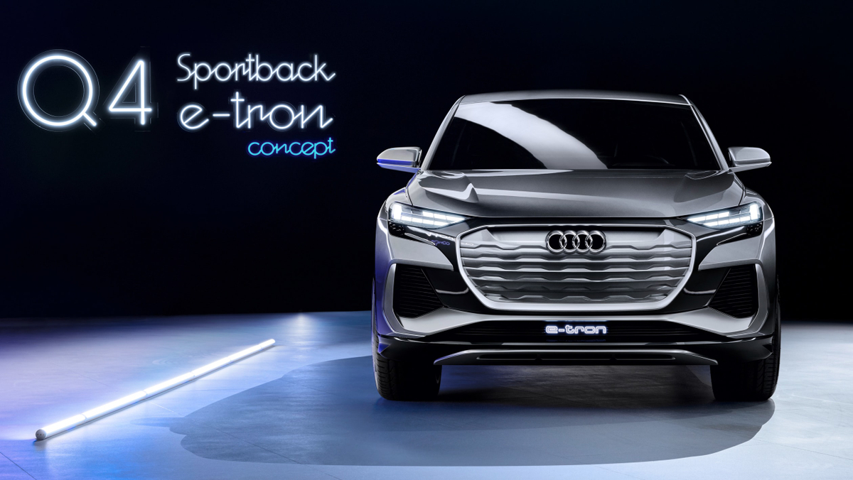 Das Design des Audi Q4 Sportback e-tron Coupé-SUV wird enthüllt –
