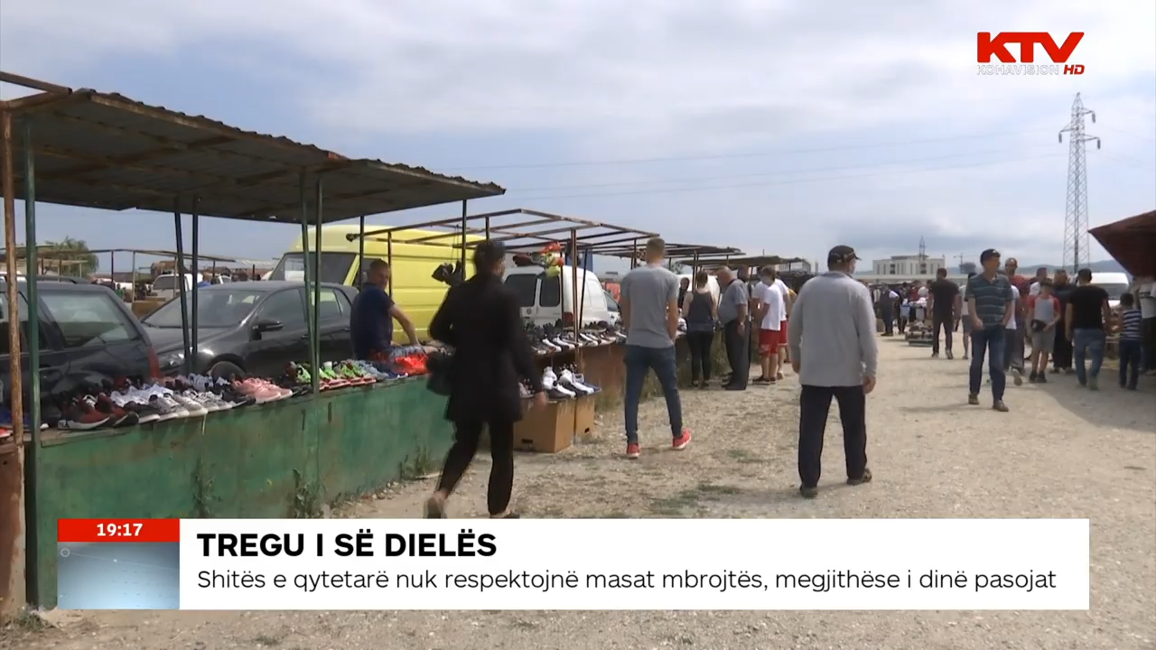 Tregu i së dielës plot me njerëz, s’respektohen masat