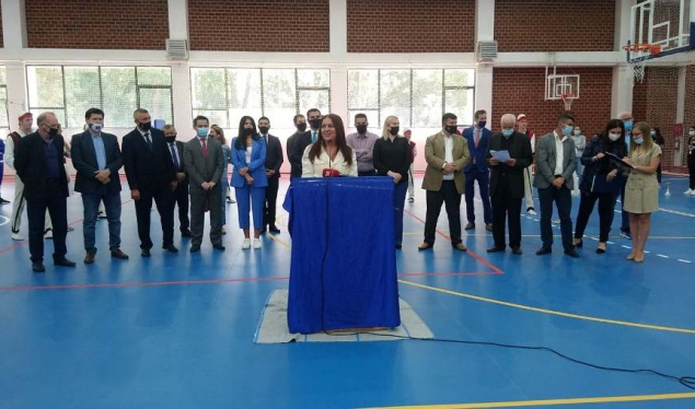 Dumoshi e Tahiri përurojnë palestrën sportive në Samadrexhë të Vushtrrisë