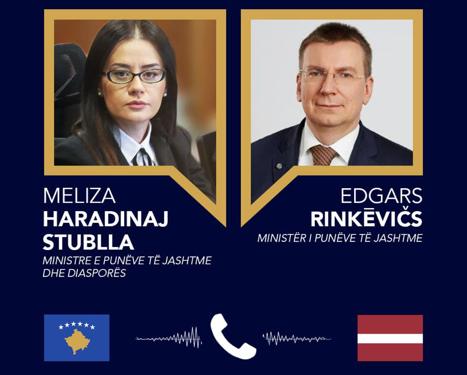 Ministrja Haradinaj-Stublla i kërkon homologut letonez mbështetje për liberalizimin i vizave për Kosovën