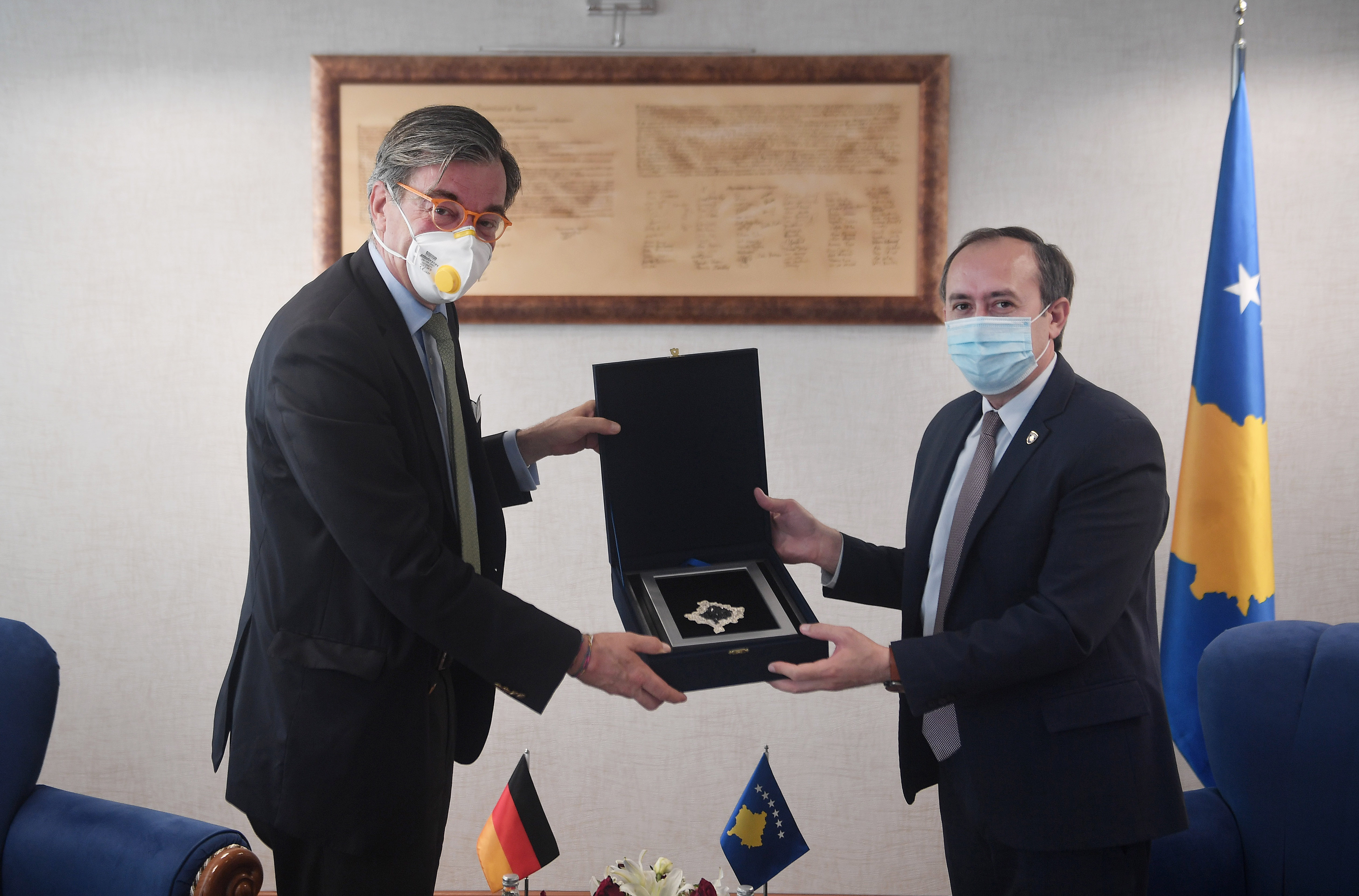 Hoti priti në takim lamtumirës ambasadorin gjerman Christian Heldt