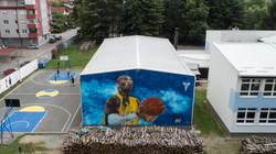 Kobe Bryant nderohet me mural gjigant në Bosnjë