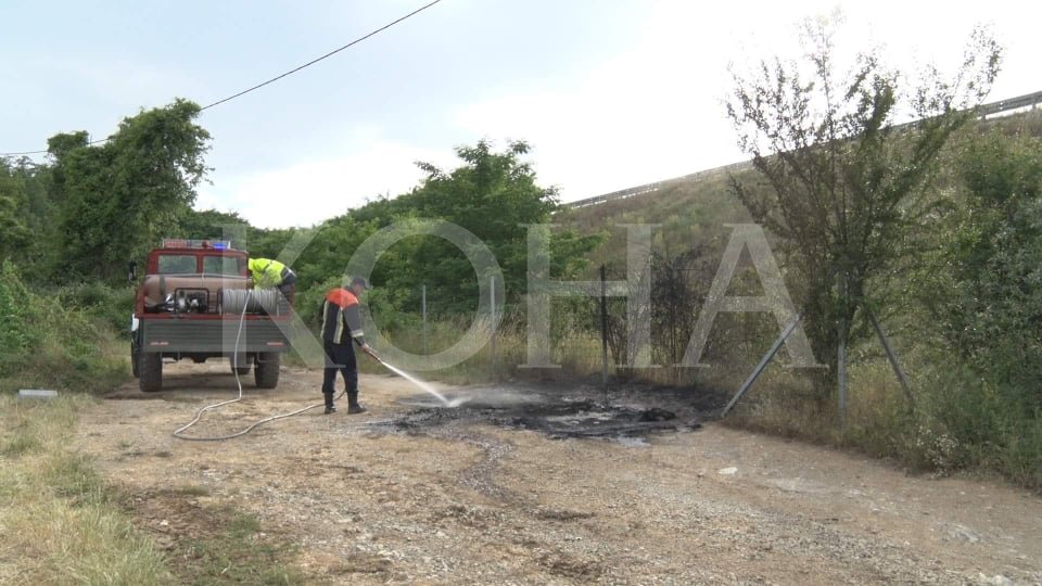 Dyshohet se një person është djegur brenda veturës në Vlashnjë të Prizrenit