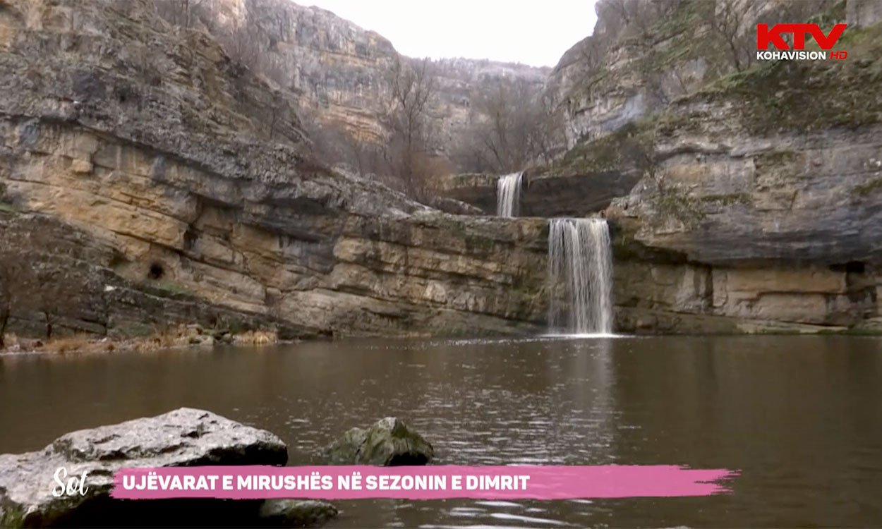 Ujëvarat e Mirushës në sezonin e dimrit