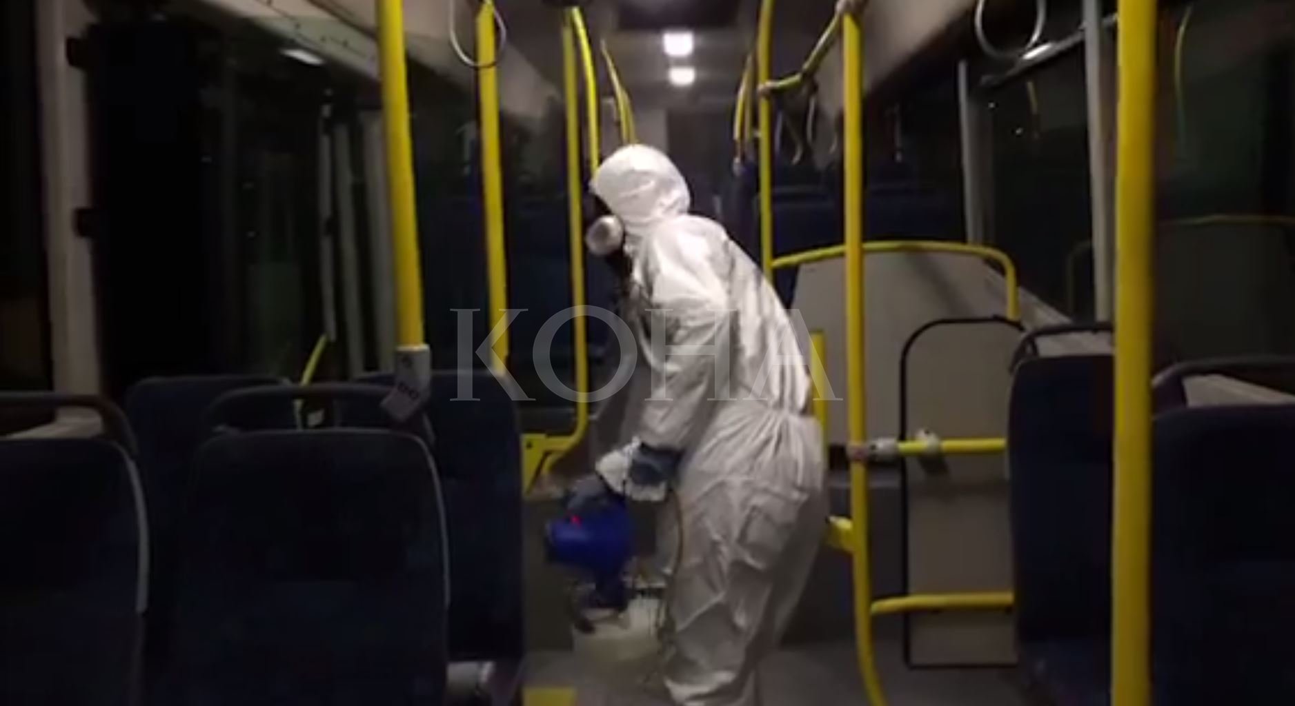 Nis dezinfektimi i autobusëve të Trafikut Urban në Prishtinë