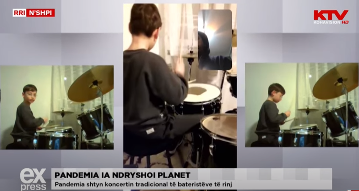 Pandemia shtyn koncertin tradicional të bateristëve të rinj