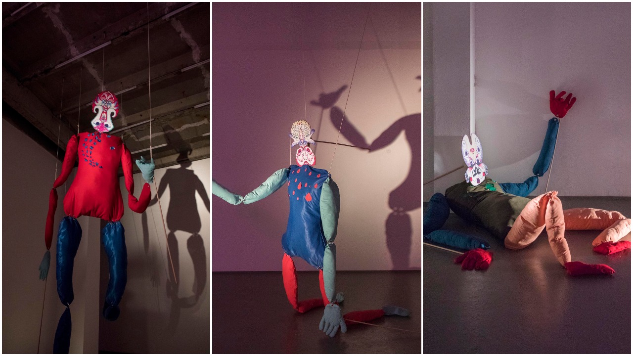 “Hybrid Puppet #1 #2 #3”, Dardan Zhegrova, 2020 (Foto: “Fragile”, Berlin)