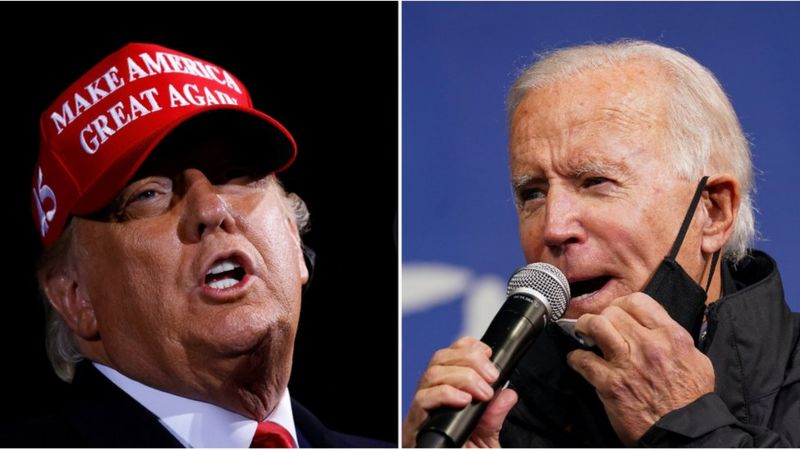 Trumpi dhe Bideni në tubimet e fundit para zgjedhjeve të së martës