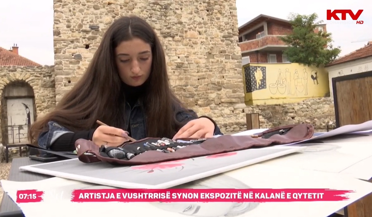 Artistja e re, me ëndrra të mëdha në qytetin e Vushtrrisë
