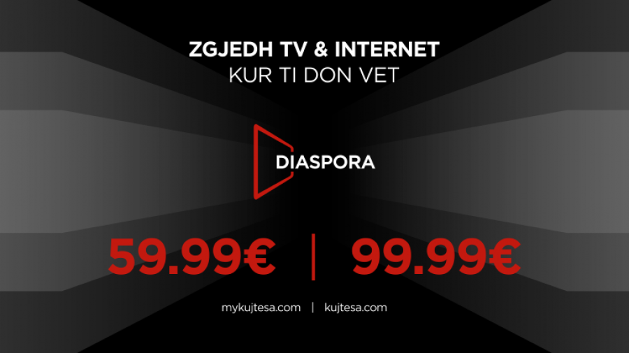 Me Pakon Diaspora nga Kujtesa zgjedh TV e Internet, kur ti do vetë
