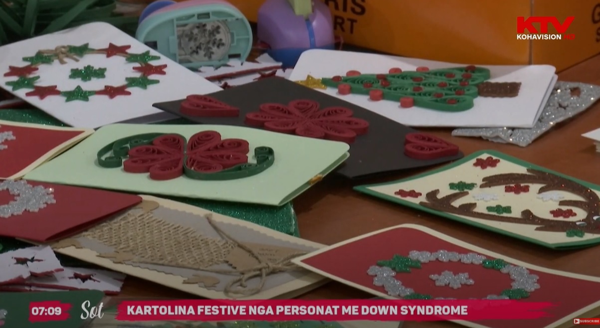 Kartolinat festive nga personat me Down Syndrom