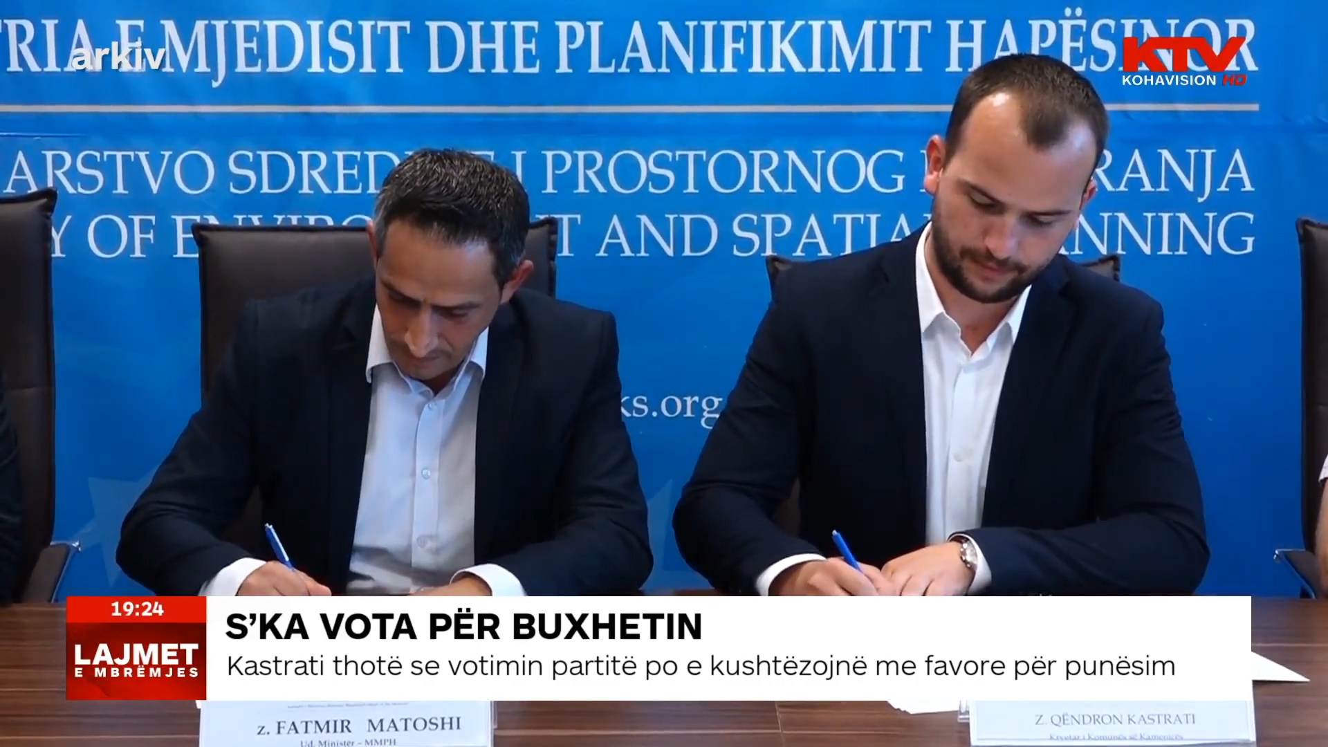 Kastrati thotë se votimi i buxhetit komunal të Kamenicës po kushtëzohet me favore për punësim