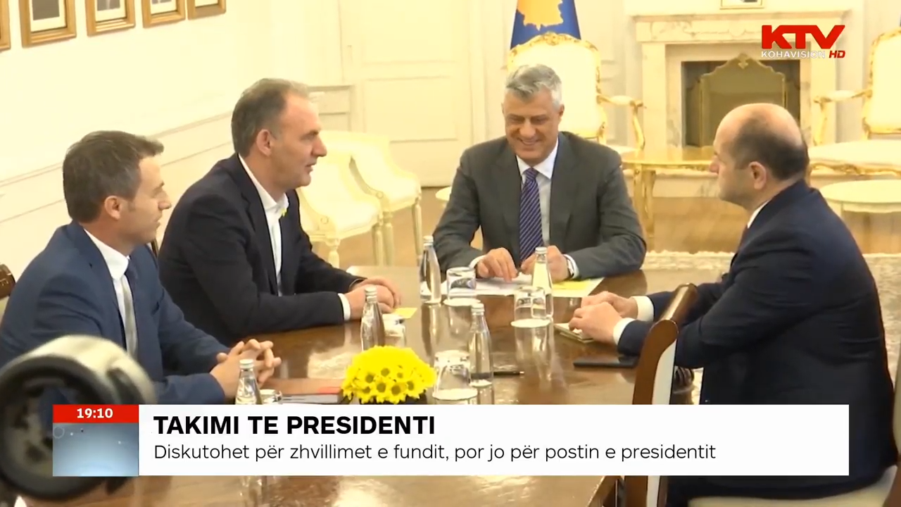 Thaçi takoi liderët e partive politike, u bisedua për zgjedhjet në Podujevë