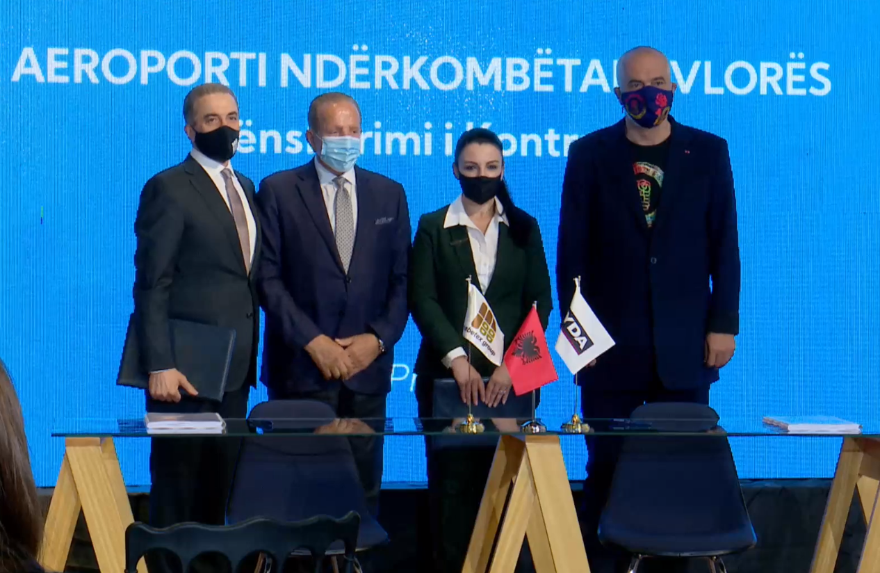 Nënshkruhet marrëveshja për aeroportin e Vlorës