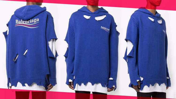 €1500 torn sweater, Balenciaga becomes an object of ridicule - KOHA.net