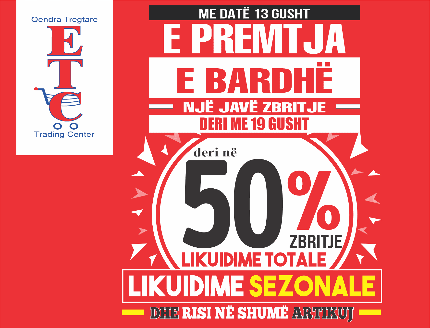 A jeni gati për të premten e bardhë me zbritje deri 50% në ETC?