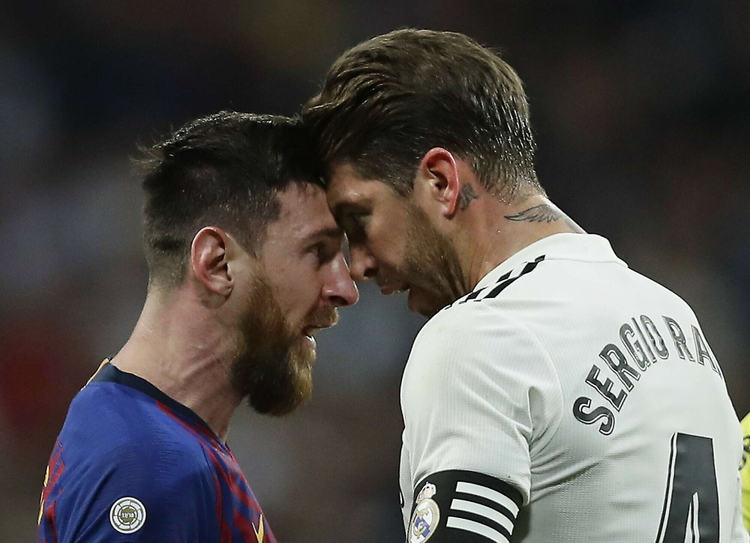 Watch Lionel Messi meet new PSG team-mates as Sergio Ramos makes light of  fierce El Clasico rivalry