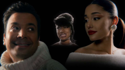 Jimmy Fallon, Megan Thee Stallion dhe Ariana Grande me këngë Krishtlindjesh