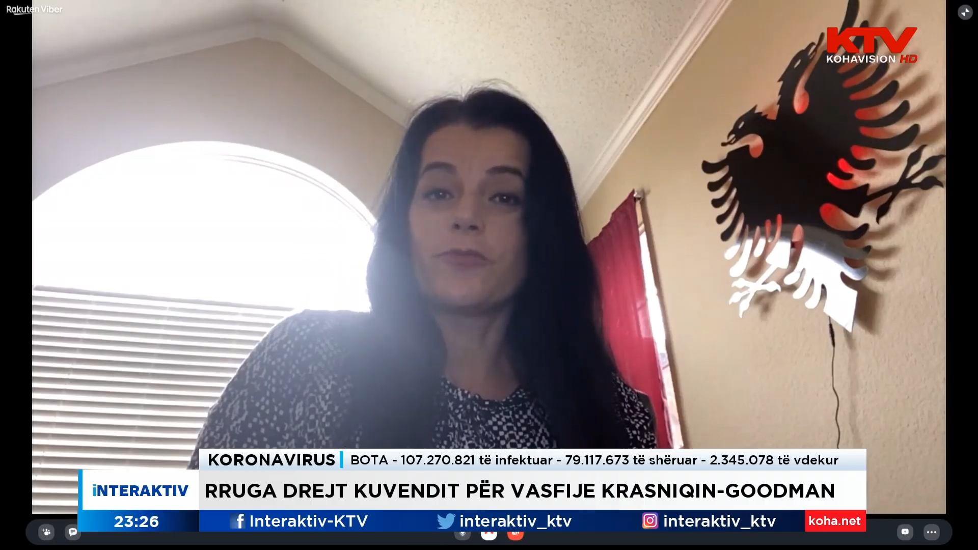 Vasfije Krasniqi-Goodman e habitur me përkrahjen që po e merr