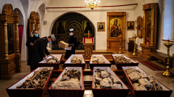 Varrosen ushtarët francezë dhe rusë që vdiqën në betejën e Moskës më 1812