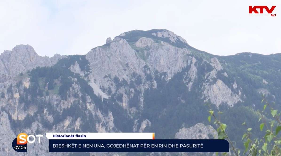 Bjeshkët e Nemuna, gojëdhënat për emrin dhe pasuritë