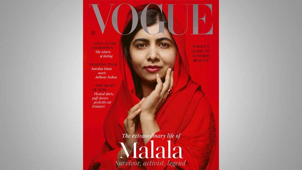 Malala Yousafzai hijeshon ballinën e revistës “British Vogue”