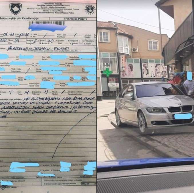 Policia gjobit 24 vjeçarin, pasi u denoncua nga një qytetar